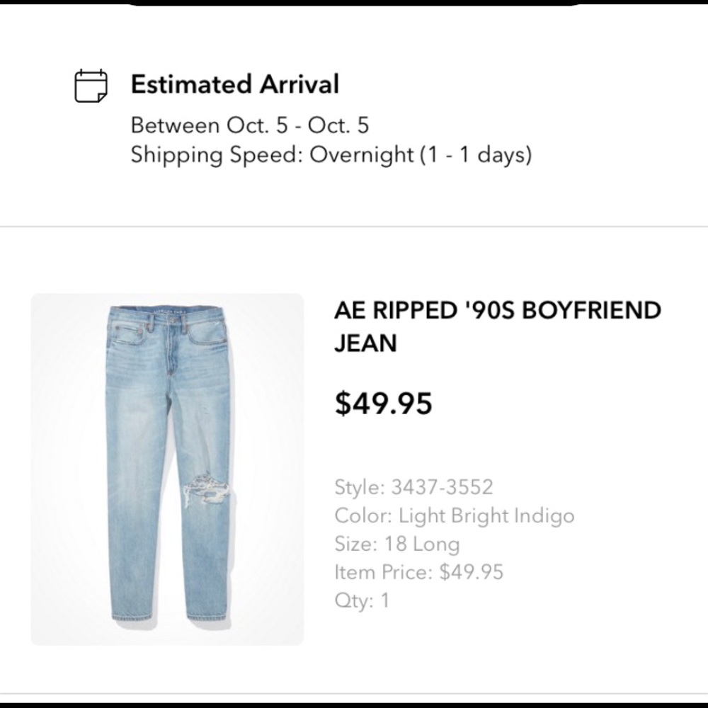AE boyfriend jeans